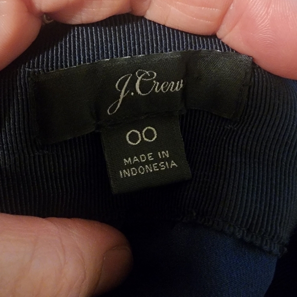 J.Crew Full Length Lined Black Pink Floral Skirt w/ Pockets Women's Size 00 EUC - Picture 3 of 4